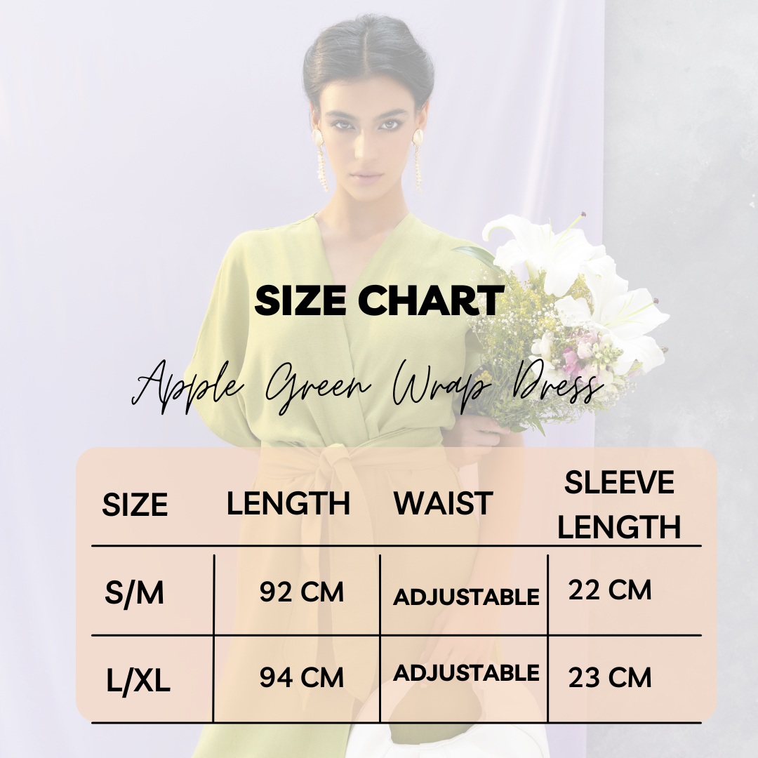 Apple Green Wrap Dress