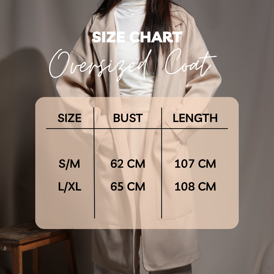 Winter oversized coat Black