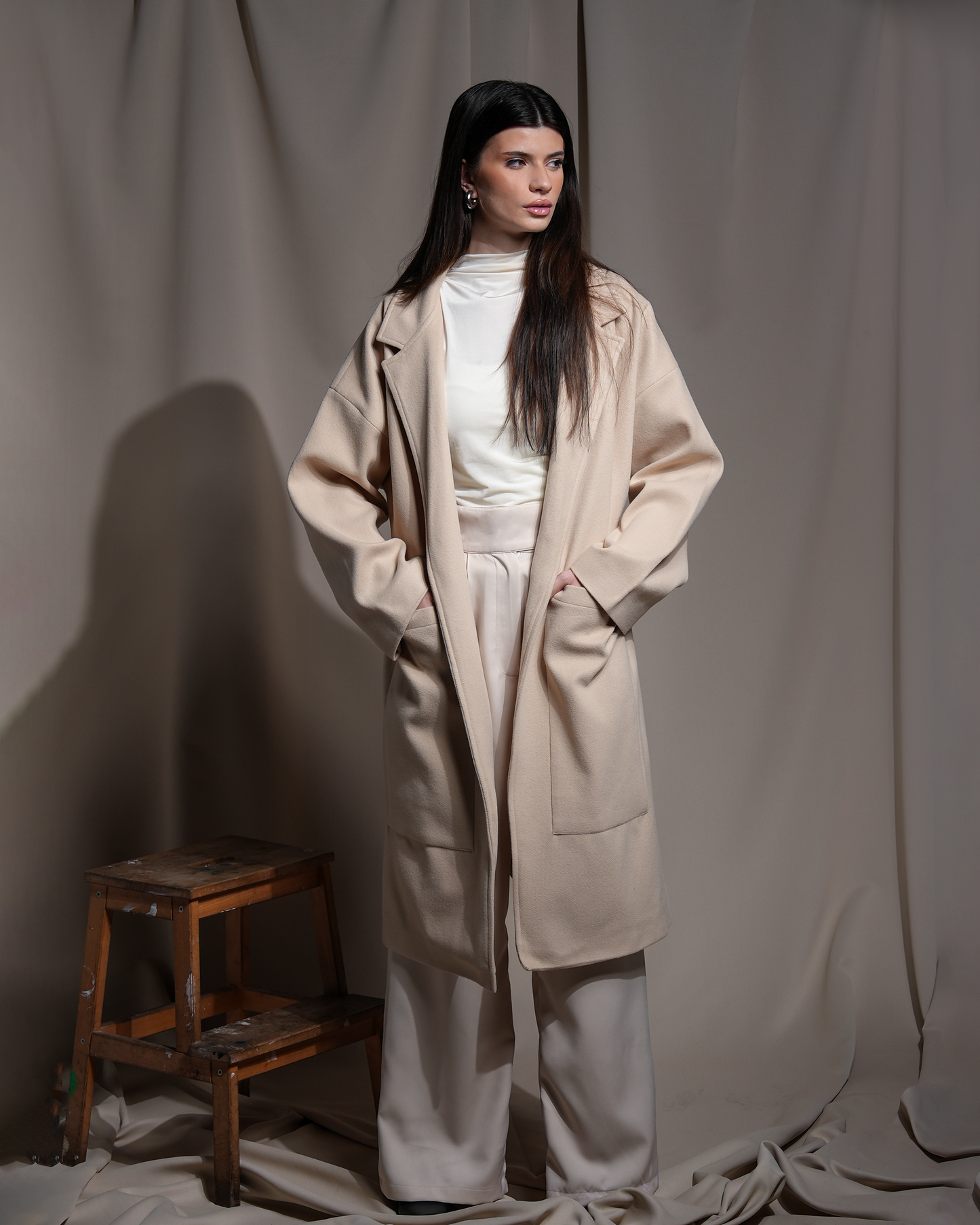 Winter oversized coat Black