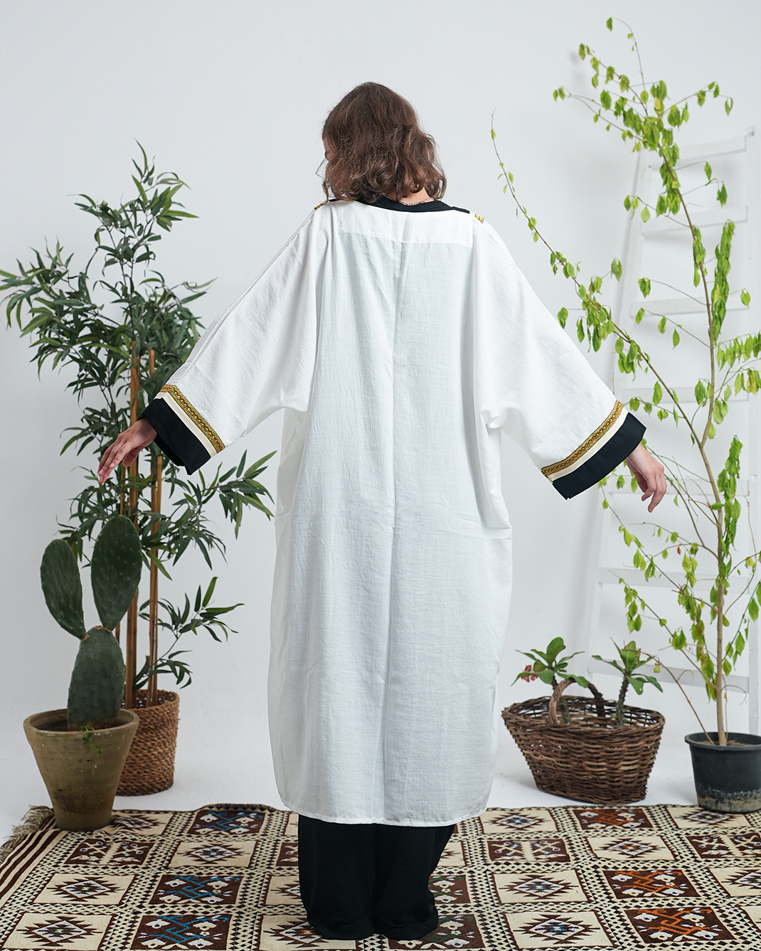Pure White Linen Kimono