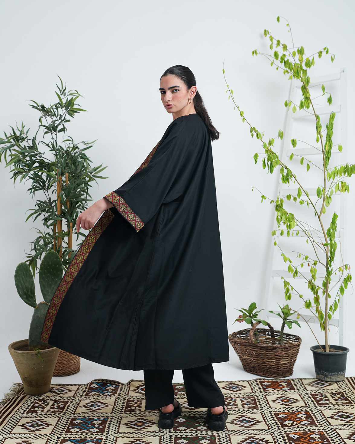 Pure Gabardine Green Kimono