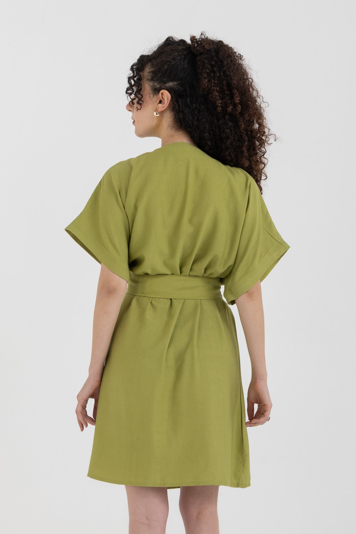 Apple Green Wrap Dress