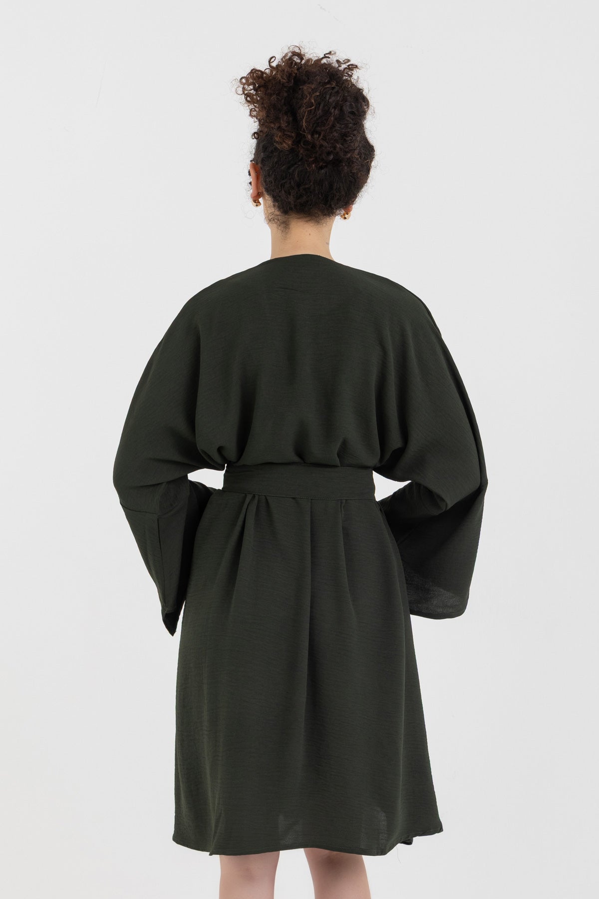 Forest Green Wrap Dress