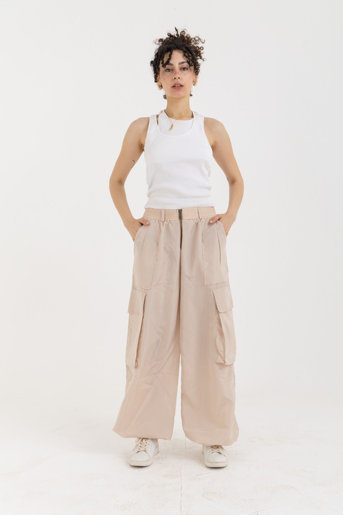 Cargo Pants – Sand Beige
