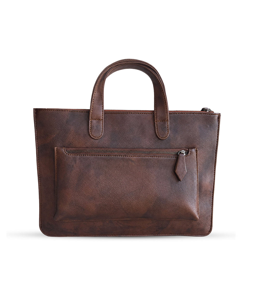 The "Brief" Laptop Bag Brown