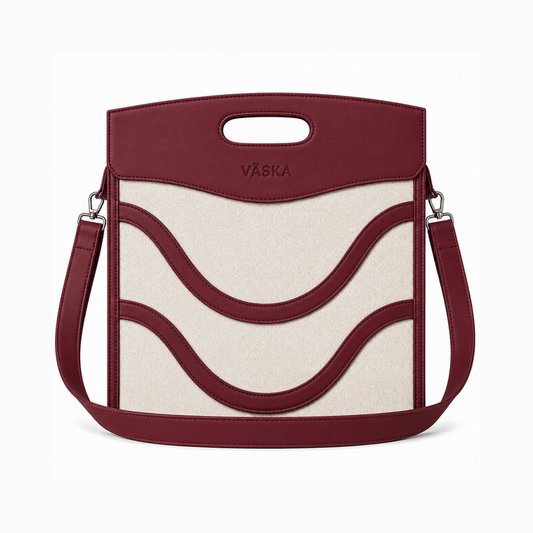 Ria Laptop Bag In Burgundy