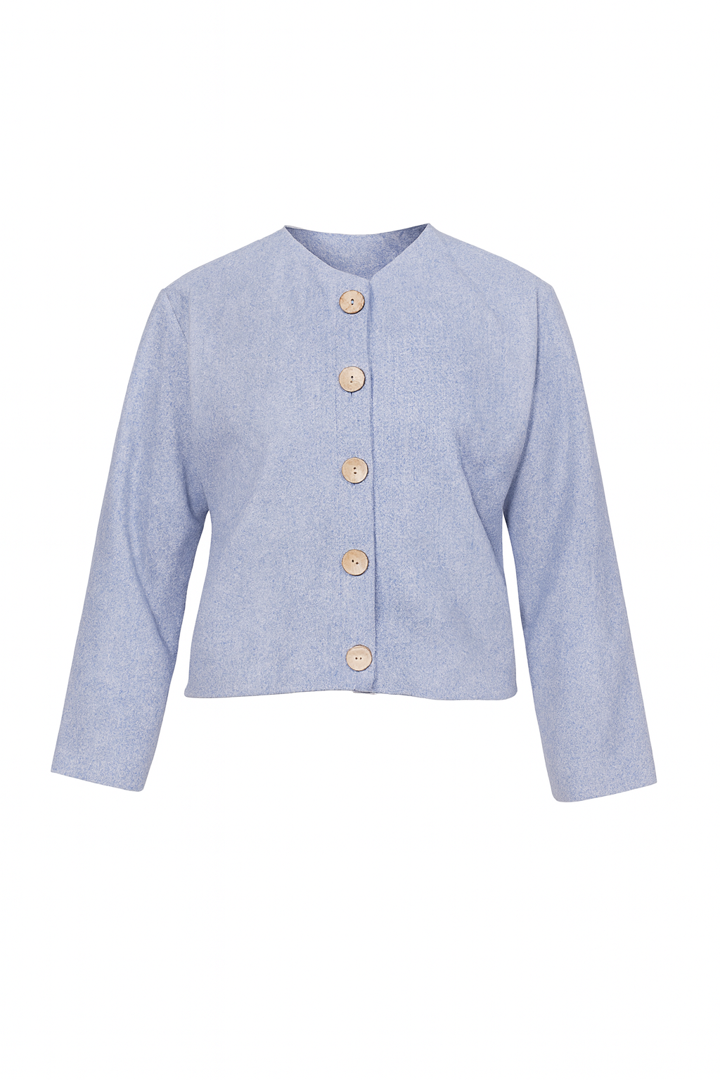 Light Blue Button-Up Jacket